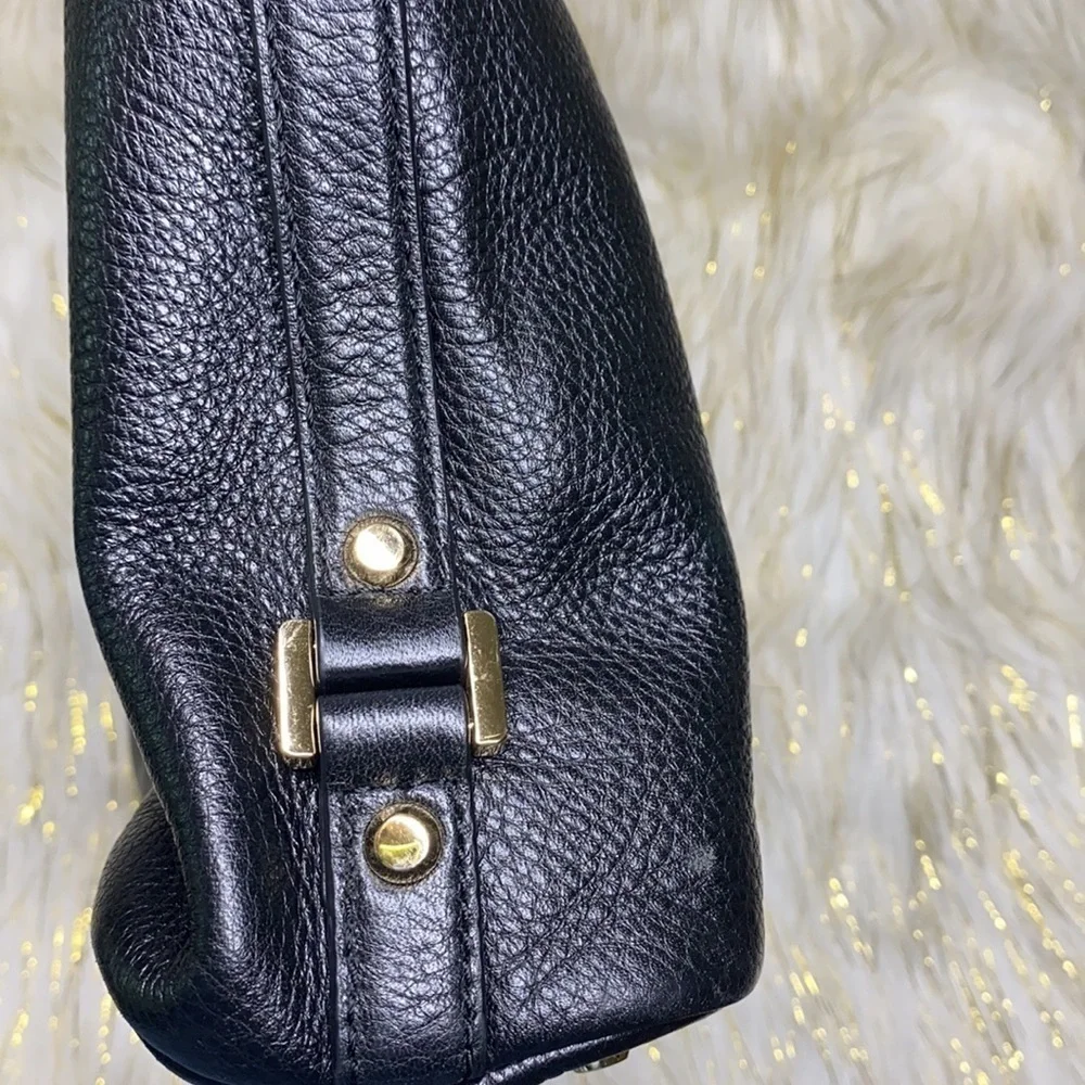 Michael Kors- Bedford Black Pebbled Shoulder Bag